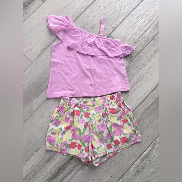 Janie and Jack Floral Short Set - size 18-24 months - Picture 1 of 2
